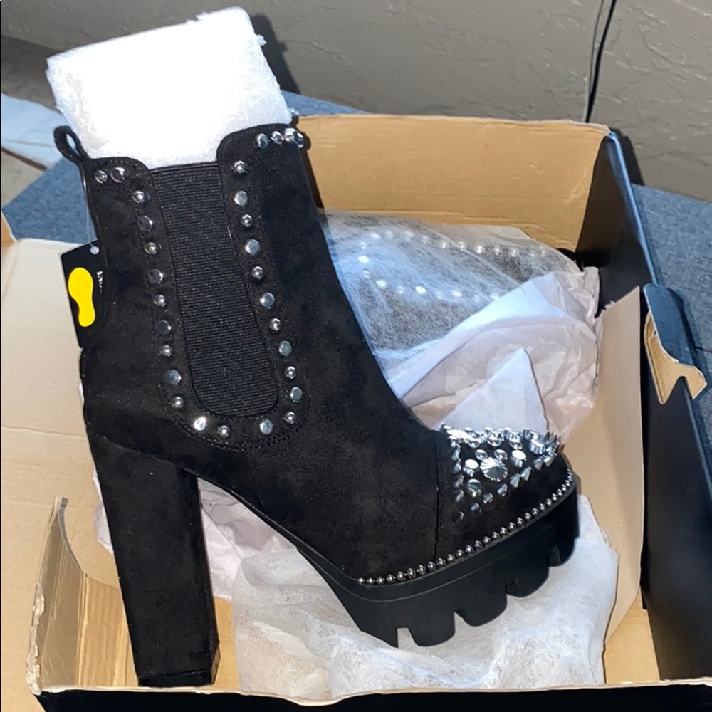 Studded booties